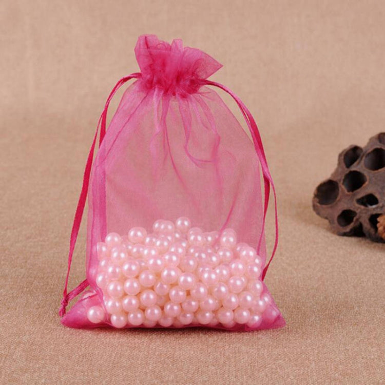 100 PCS Gift Bags Jewelry Organza Bag Wedding Birthday Party Drawable Pouches, Series 3