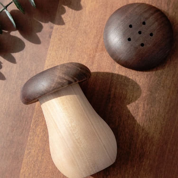 Kitchen Hotel Mushroom Shaped Wood Toothpick Box - Reluova