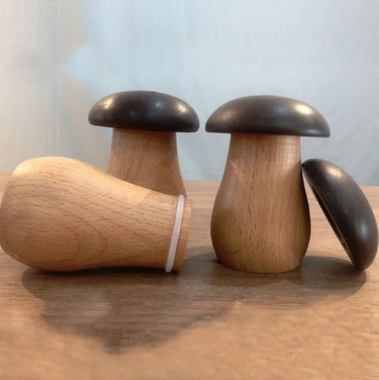 Kitchen Hotel Mushroom Shaped Wood Toothpick Box - Reluova