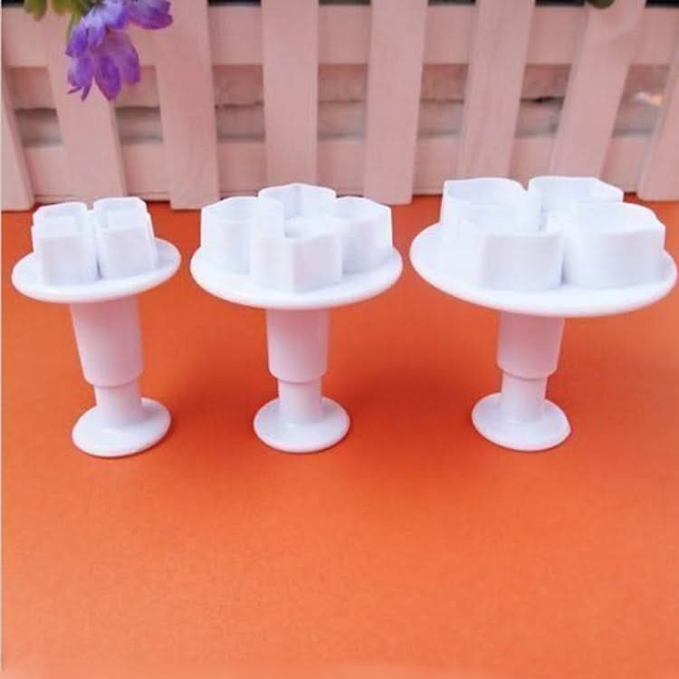 2 Set Silicone Hydrangea Fondant Cake Decorating Flower Blossom Mold-Reluova