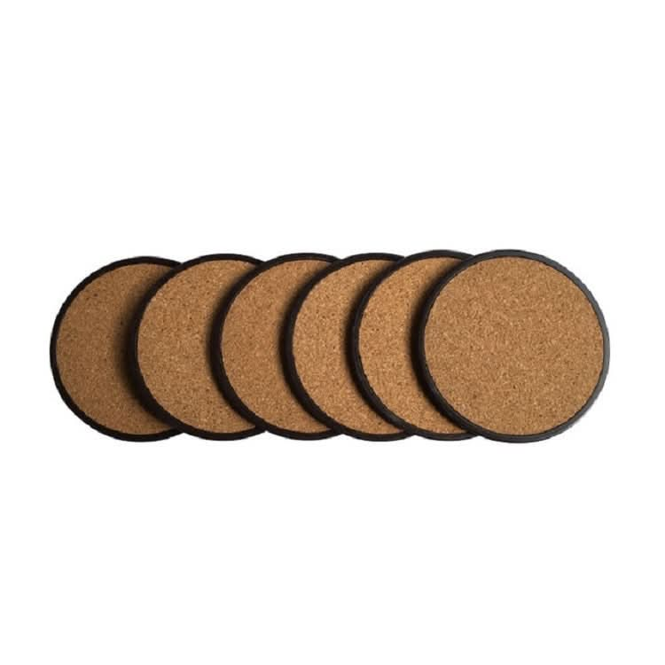 Home Daily Wood Round Cork Coaster PP Coaster Holder - Reluova