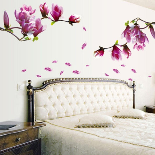 Creative PVC Magnolia DecalsWallpaper Removable DIY Art Home Decoration My Store