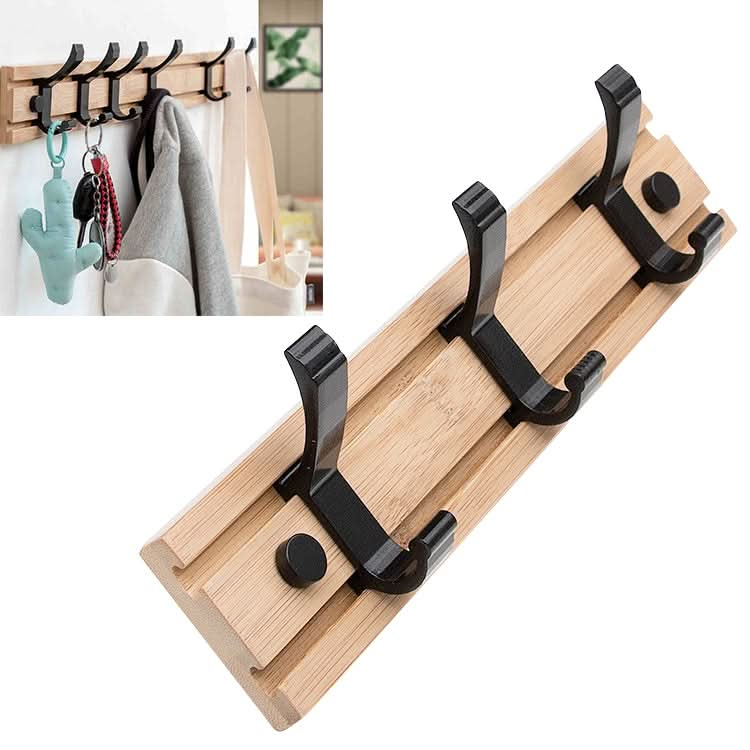 Fashion Wooden Free Punching Hook Coat Rack Hanger Hook for Bedroom Living Room or Wardrobe Reluova