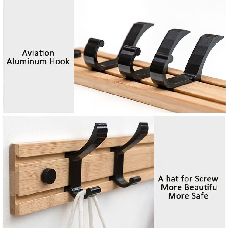 Fashion Wooden Free Punching Hook Coat Rack Hanger Hook for Bedroom Living Room or Wardrobe Reluova