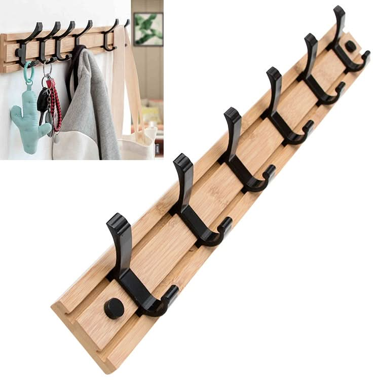 Fashion Wooden Free Punching Hook Coat Rack Hanger Hook for Bedroom Living Room or Wardrobe Reluova