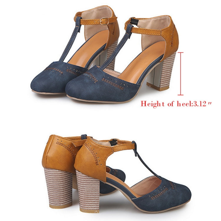 Thick Heel Suede Versatile High Heel Sandals for Women