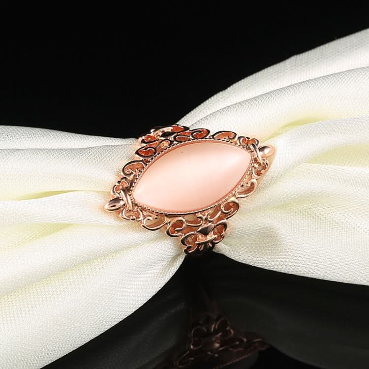 Women Vintage Ethnic Style Waterdrops Opal Oval Ring