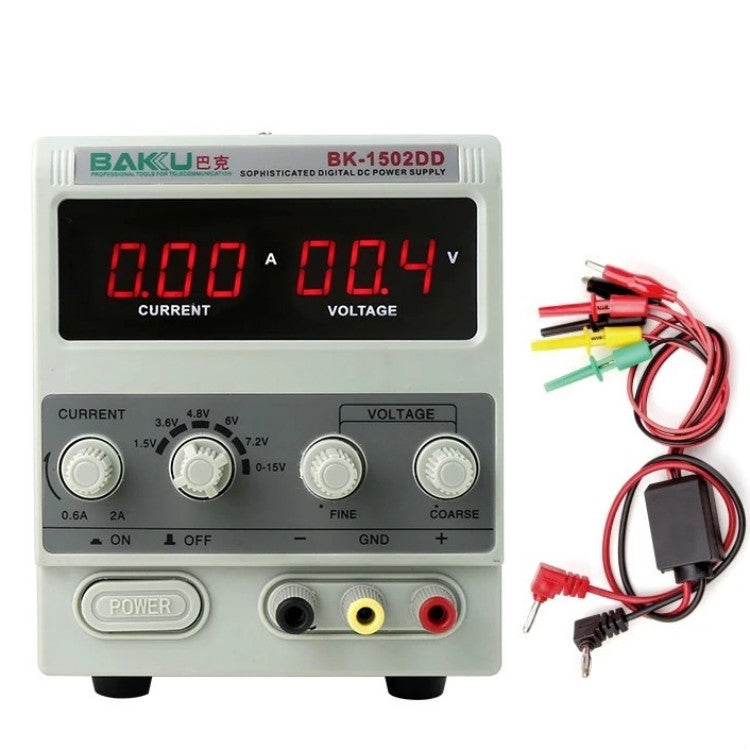 BAKU BK-1502DD DC Regulated Power Supply DC Ammeter Laptop Mobile Phone Repair Digital Display Reluova