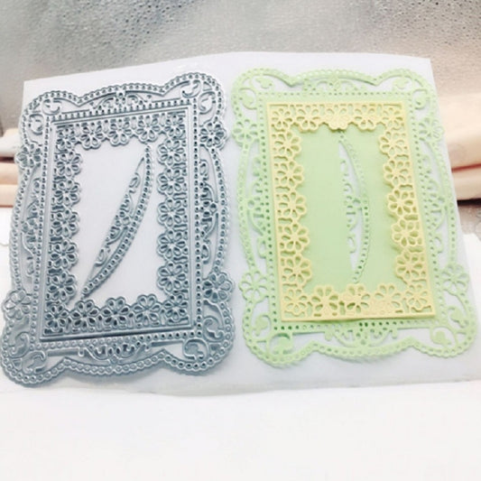 Rectangle Flower Border Knife Mold DIY Greeting Card Cutting Book Album Making Mold