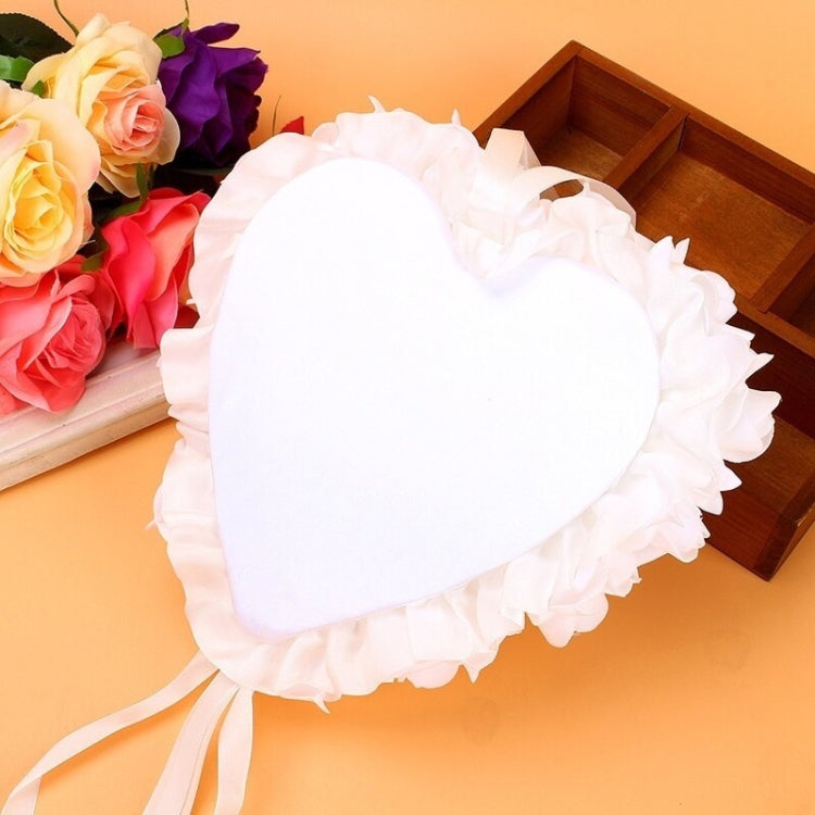 Heart-shaped Ring Box can Hang Simulation Foam Rose Ring Pillow Wedding Supplies My Store