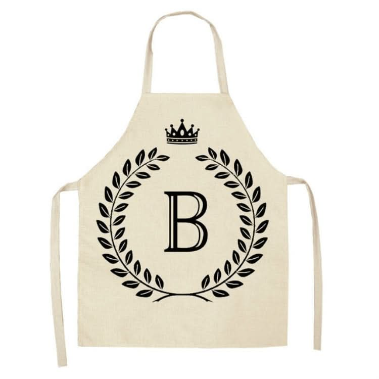 Creative Cotton Linen Sleeveless Letter Apron - Reluova