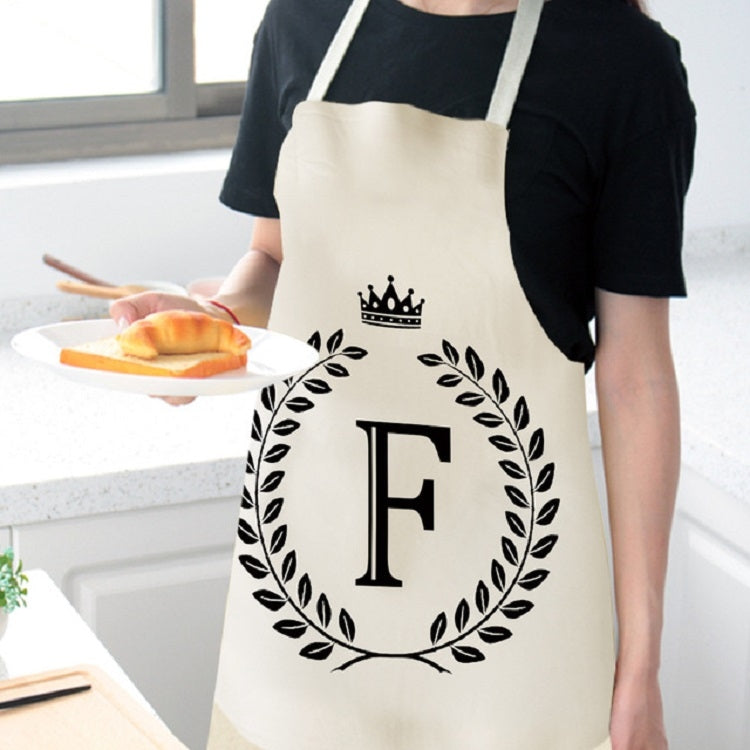 Creative Cotton Linen Sleeveless Letter Apron - Reluova