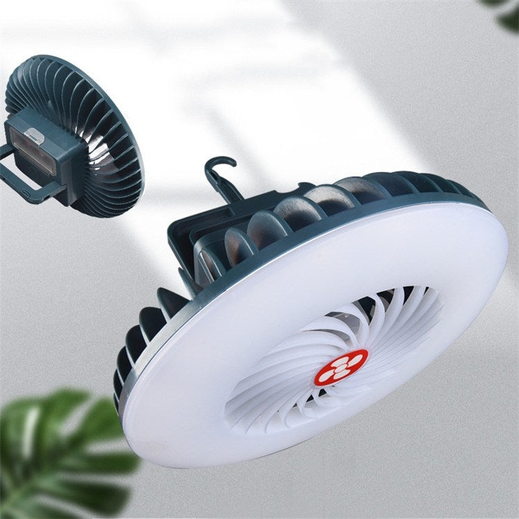 USB Rechargeable Fan Lamp Live Broadcast Multi-function Tent Camping Lamp