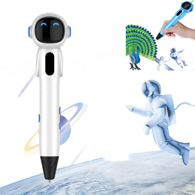 Astronaut 3D Printing Pen Low Temperature Intelligent Wireless Stereo Graffiti Painting Children 3D Brush Reluova