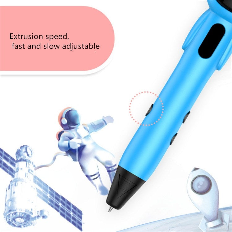 Astronaut 3D Printing Pen Low Temperature Intelligent Wireless Stereo Graffiti Painting Children 3D Brush