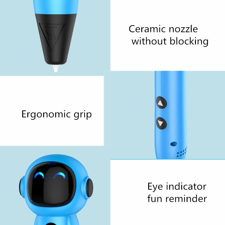 Astronaut 3D Printing Pen Low Temperature Intelligent Wireless Stereo Graffiti Painting Children 3D Brush Reluova