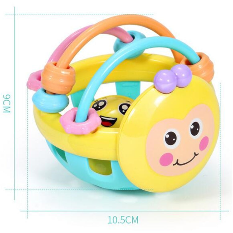 Soft Rubber Cartoon Bee Hand Knocking Rattle Dumbbell Early Educational Toy for Kid Hand Bell Baby Toy My Store