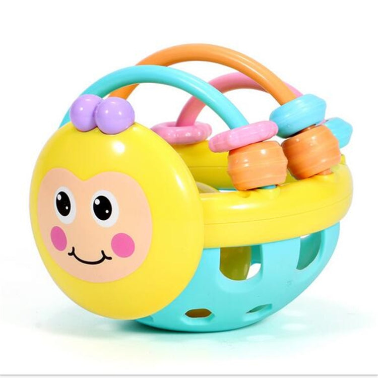 Soft Rubber Cartoon Bee Hand Knocking Rattle Dumbbell Early Educational Toy for Kid Hand Bell Baby Toy My Store