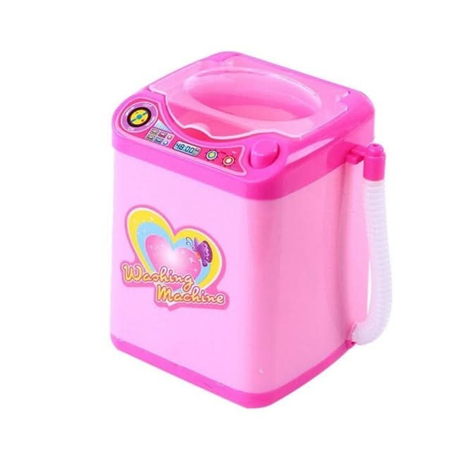 Mini Electric Washing Machine Pretend Play Children Furniture Toys Reluova