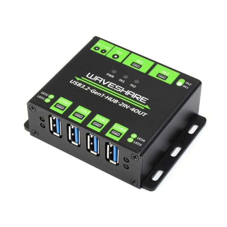 Waveshare 23929 USB HUB, Extending 4 X USB 3.2 Ports, Switchable Dual Hosts, Multi Protections My Store