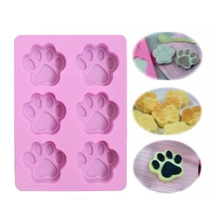 3 PCS Paw Soap Ice Cream Chocolate Cake Silicone Mold-Reluova