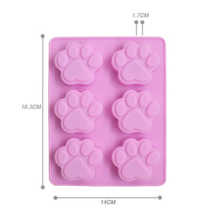 3 PCS Paw Soap Ice Cream Chocolate Cake Silicone Mold-Reluova