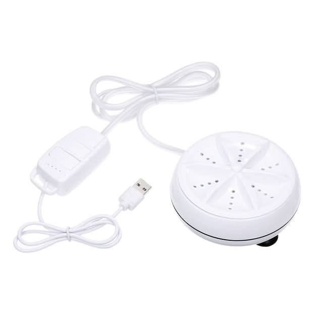 Portable Mini Washing Machine Ultrasonic Turbine Clothes Mini Washer with USB Cable Convenient for Travel Reluova