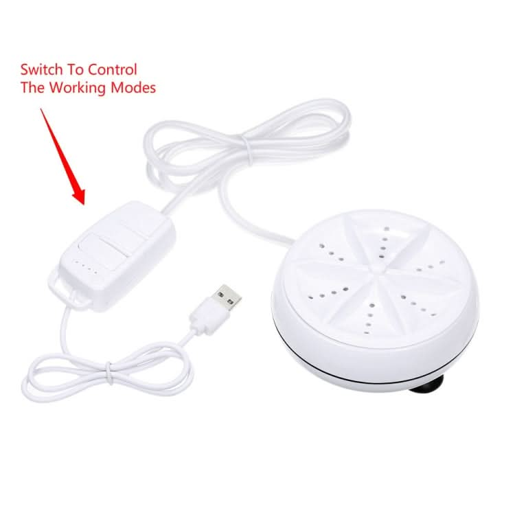 Portable Mini Washing Machine Ultrasonic Turbine Clothes Mini Washer with USB Cable Convenient for Travel Reluova