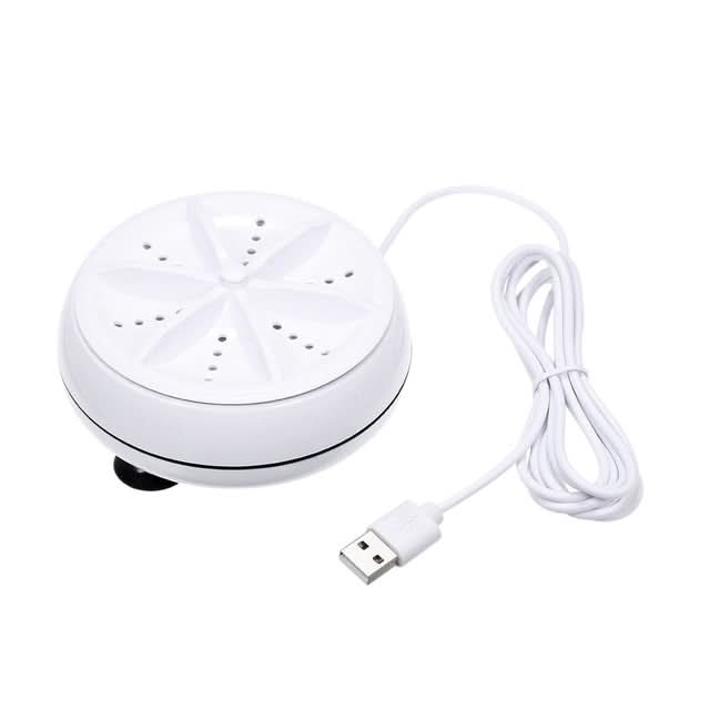 Portable Mini Washing Machine Ultrasonic Turbine Clothes Mini Washer with USB Cable Convenient for Travel Reluova