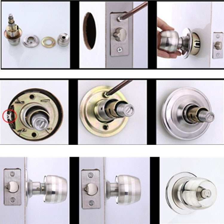 Ball Lock Indoor Bedroom Door Ball Lock Stainless Steel Bathroom Door Lock My Store