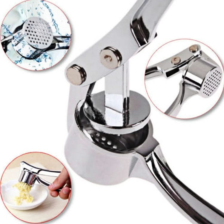 Kitchen Handheld Stainless Steel Ginger Garlic Crusher Garlic Puree Machine - Reluova