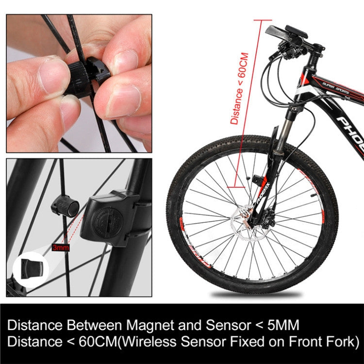 WEST BIKING Wireless Solar Code Table Mountain Road Bike Large Character Code Table Five Language Waterproof Speedometer Reluova