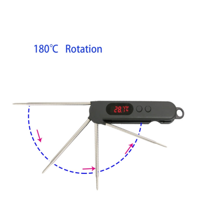 Folding Digital Meat Thermometer Probe Wireless Instant Read Kitchen Cooking Food Long Stainless Steel Probe BBQ Thermometer Reluova