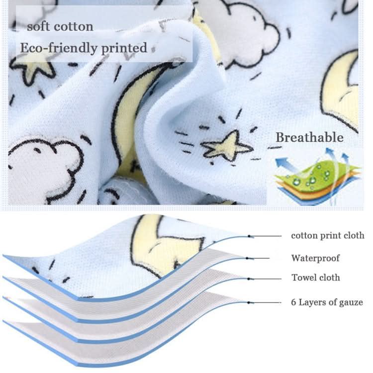 6 Layer Baby Diaper Waterproof  Reusable Cloth Diapers Baby Cotton Training  Underwear Pants Diaper-Reluova