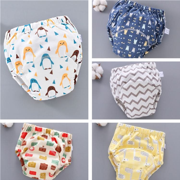 6 Layer Baby Diaper Waterproof  Reusable Cloth Diapers Baby Cotton Training  Underwear Pants Diaper-Reluova