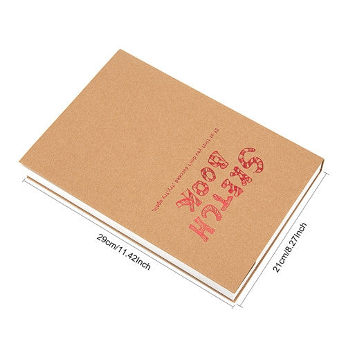 BN5704 Sketchbook Notepad Artist Sketch Drawing Design 120 Sheets Vintage Sketch Book Diary Drawing Notebook My Store