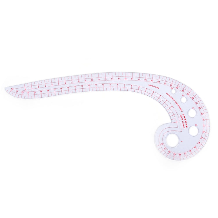 2 PCS Long Comma Shaped Plastic Transparent Curve Ruler-Reluova