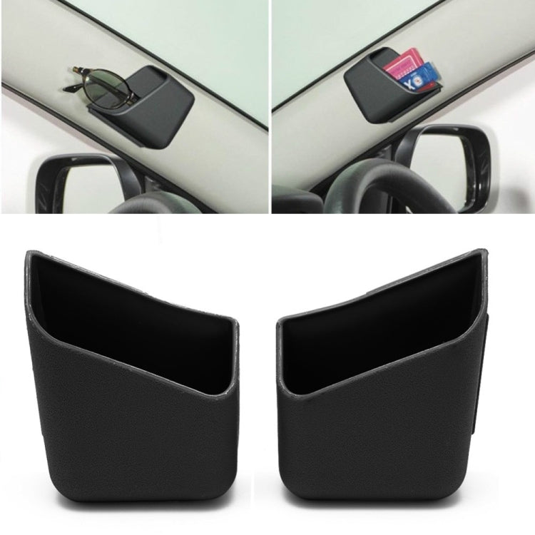 2 PCS Universal Car Accessories Glasses Organizer Storage Box Holder Black-Reluova