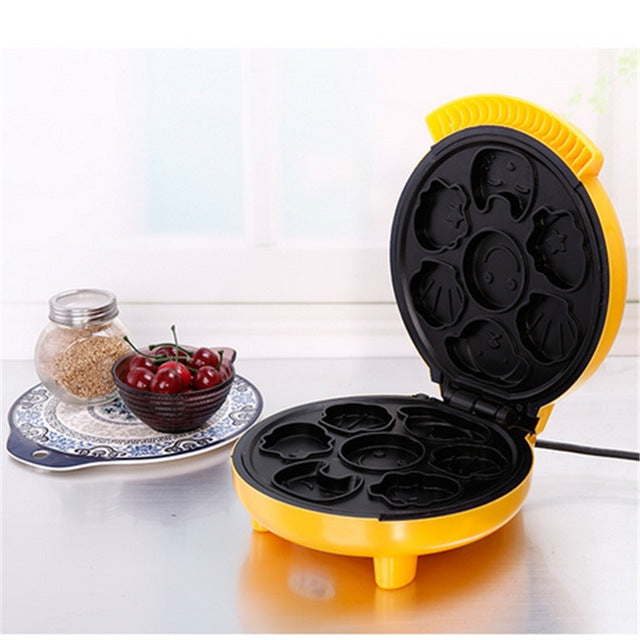 Household Cake Machine Mini Children Bread Machine Double-sided Heating Baking Machine UK Plug Reluova