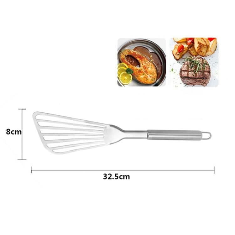 430 Stainless Steel Thickened Cooking Shovel Fried Fish Shoves Oblique Kitchen Tool Cookware-Reluova