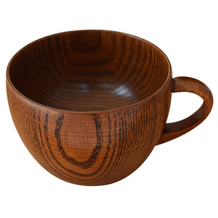 Mini Retro Handmade Wooden Coffee Tea Juice Water Cup Breakfast Beer Milk Drinkware with Handle - Reluova