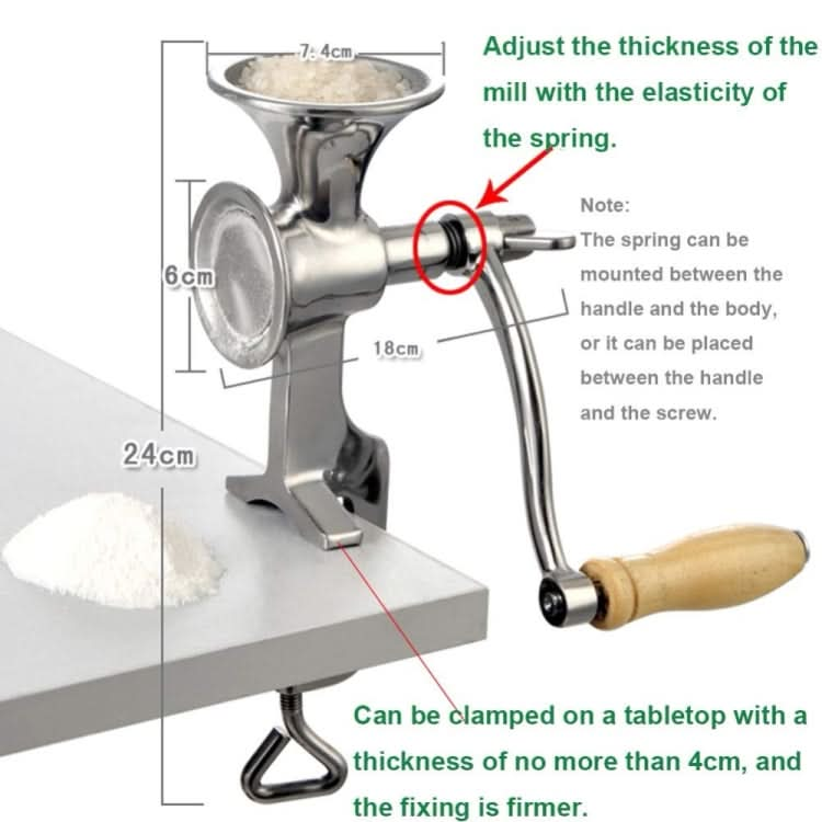 Household Stainless Steel Manual Grinder Home Coffee Tools Grinding Mill Machine for Soy Peanut - Reluova