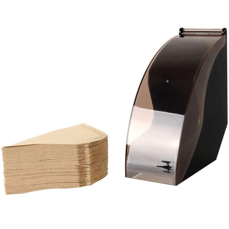 Filter Paper Holder Tapered Filter Paper Box Filtering Paper Storage Rack Stand Coffee Tools with Dust-Proof Cover - Reluova