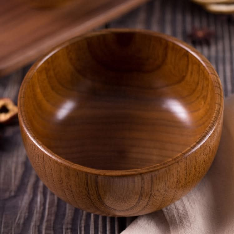 Adult Children Jujube Solid Wood Bowl Soup Noodle Bowl Household Tableware - Reluova