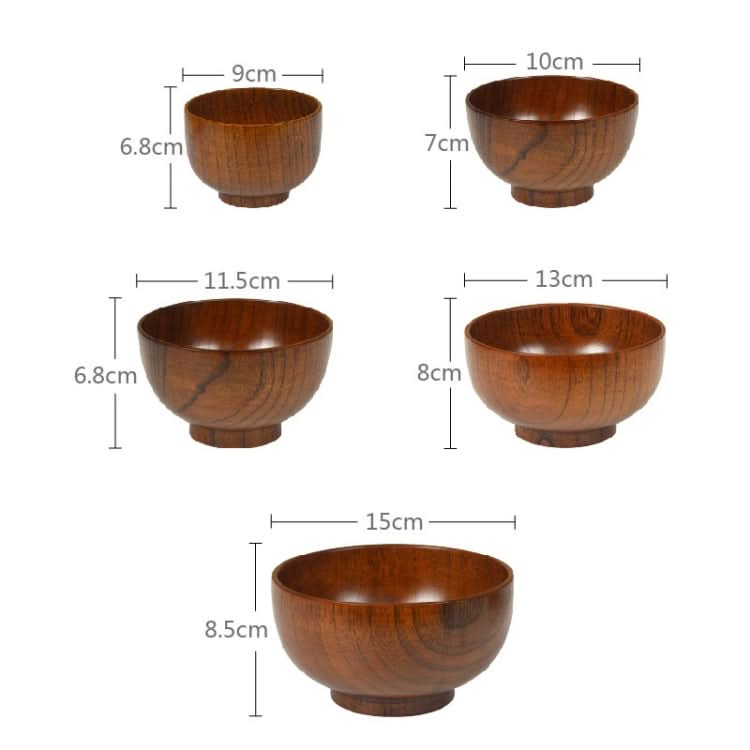 Adult Children Jujube Solid Wood Bowl Soup Noodle Bowl Household Tableware - Reluova