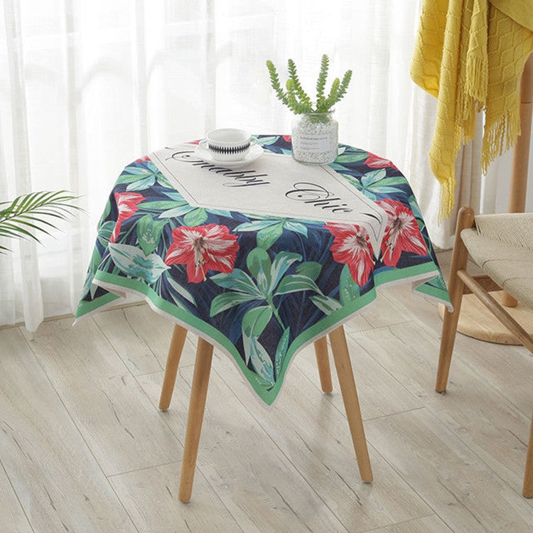 Greenery Linen Tablecloth Restaurant Bar Household Tablecloth My Store