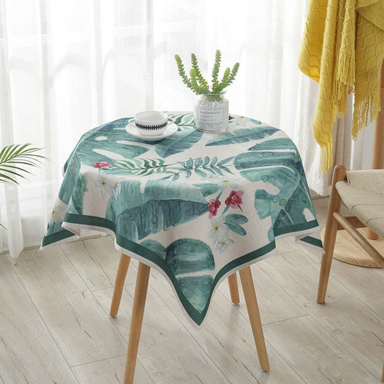 Greenery Linen Tablecloth Restaurant Bar Household Tablecloth My Store