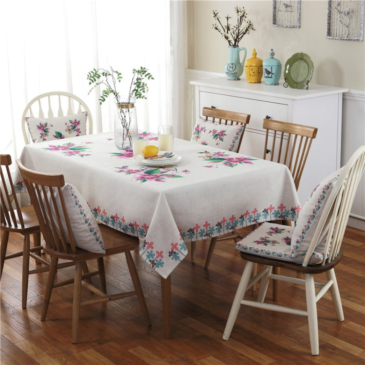 Retro Pattern Linen Table Cloth For Dinner Home Decor Dustproof Table Cover, Series 1 My Store