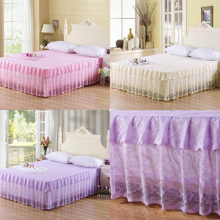 Lace Bed Skirt Sheet Princess Bedspread Mattress Cover My Store