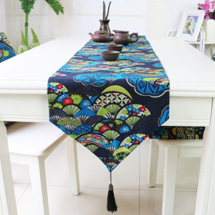 Ethnic Style Cotton and Linen Table Flag Printed Double Dining Table Placemat My Store